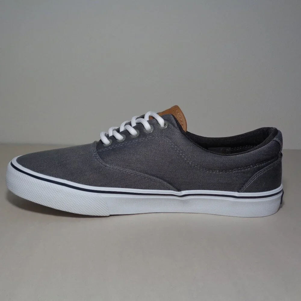 Izod Size 10 M / RANGLEY / Gray / Canvas / Casual Deck Sneakers New Men's Shoes